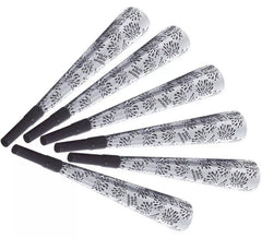 "Pack de 6 Trompettes ""Happy New Year"" Argent 25 cm pour le Nouvel An"