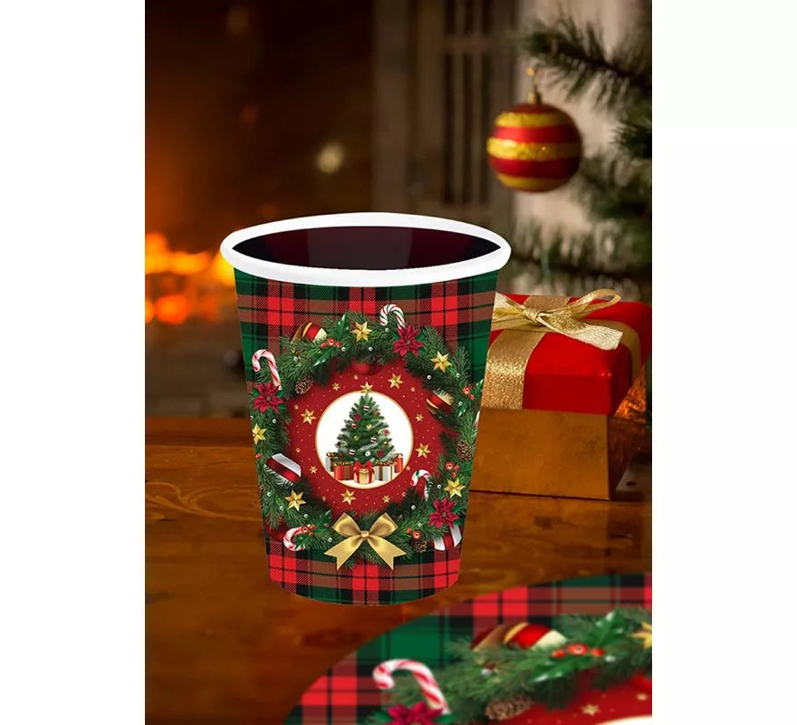 Translation missing: fr.Pack de 6 Vasos Árbol de Navidad de 240 ml