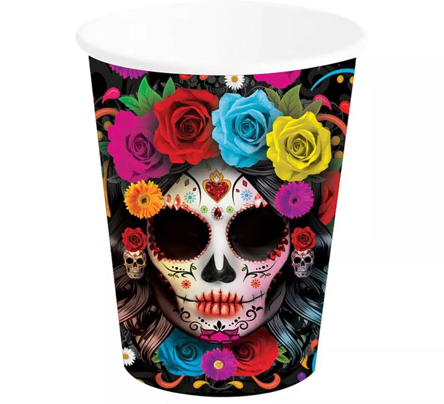 Translation missing: fr.Pack de 6 Vasos Catrina Colorida de 240 ml