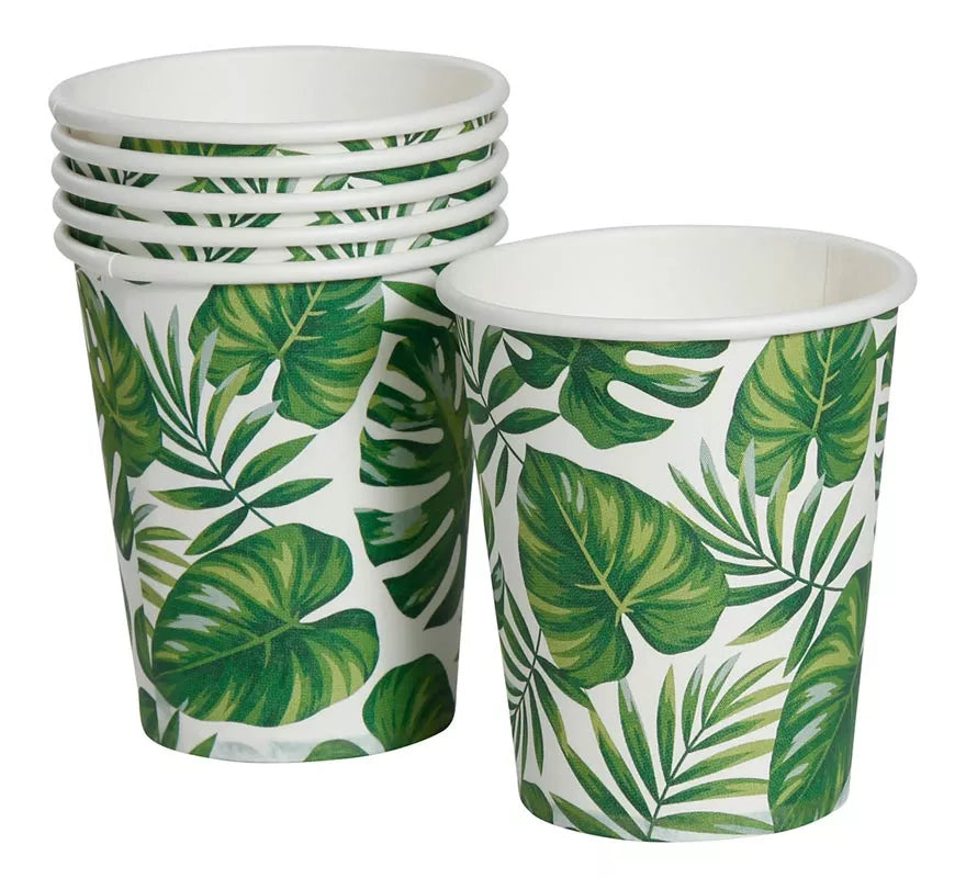 Translation missing: fr.Pack de 6 Vasos con estampado de hojas