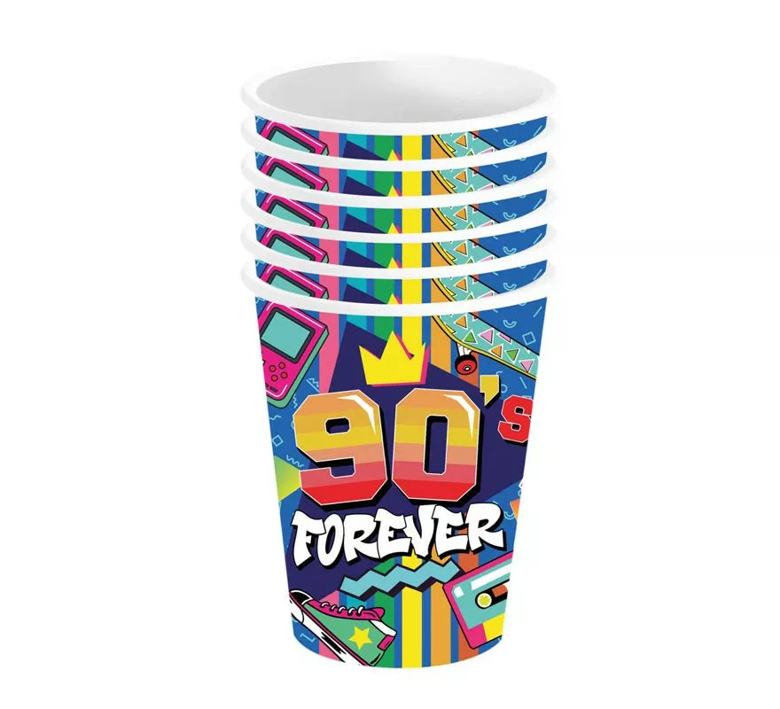 Translation missing: fr.Pack de 6 Vasos de los años 90 de 240 ml