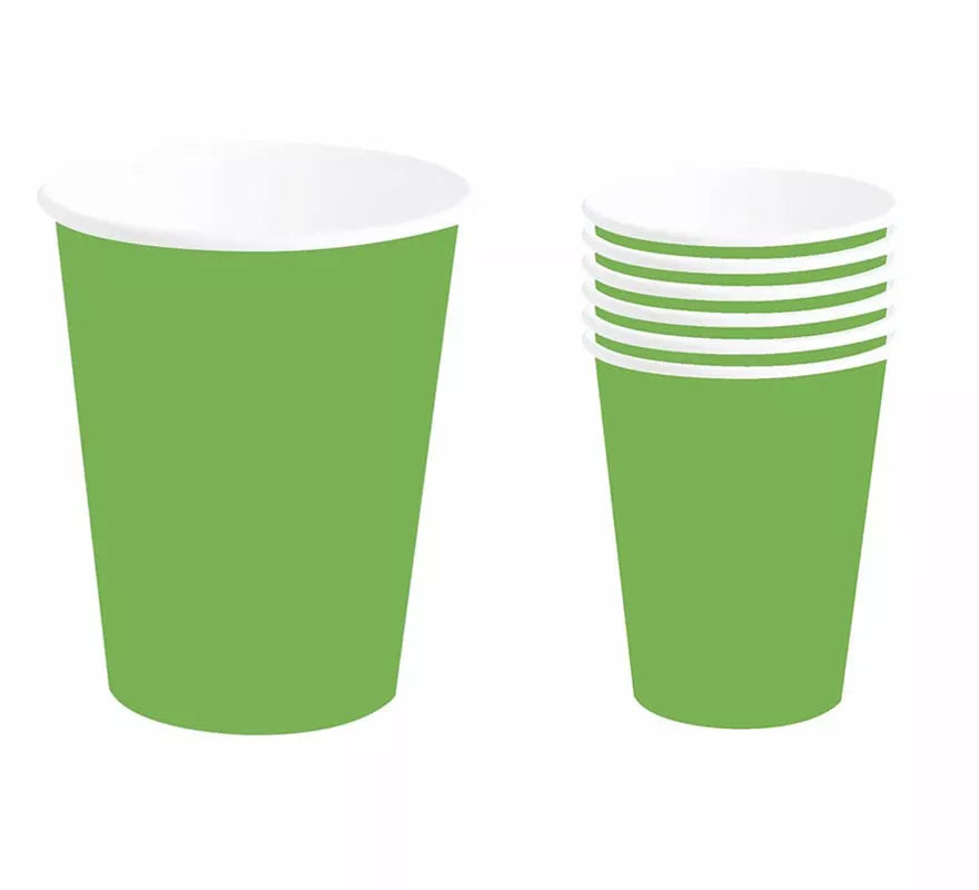 Translation missing: fr.Pack de 6 Vasos Neón Verde de 240 ml (90 cm)