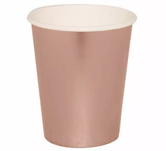 Lot de 6 Verres Or et Rose de 240 ml (9 cm)