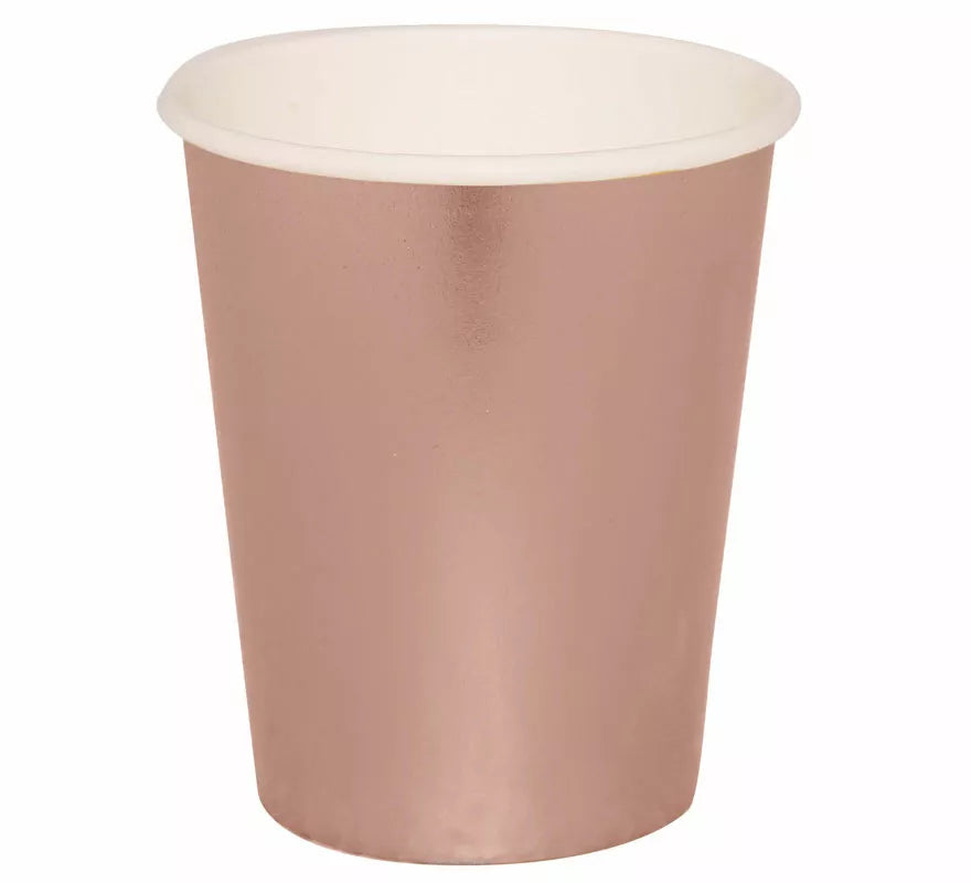 Translation missing: fr.Pack de 6 Vasos Oro y Rosa de 240 ml (9 cm)