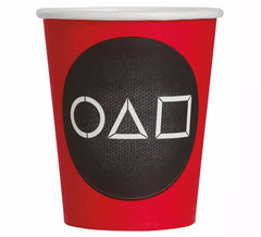Pack de 6 verres The Gamer de 240 ml (9 cm)