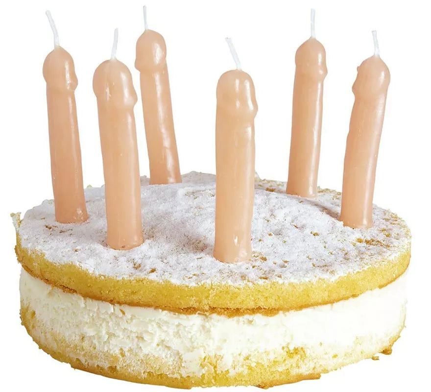 Translation missing: fr.Pack de 6 Velas de cera con forma de Penes