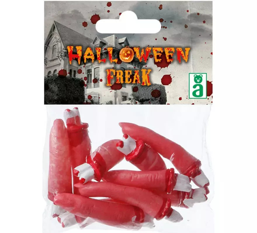 Translation missing: fr.Pack de 5 Dedos Sangrientos 8 cm