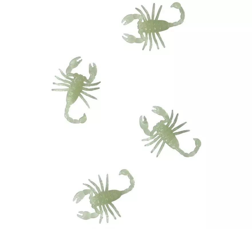 Translation missing: fr.Pack de 8 Escorpiones Glow in the Dark de 6 cm