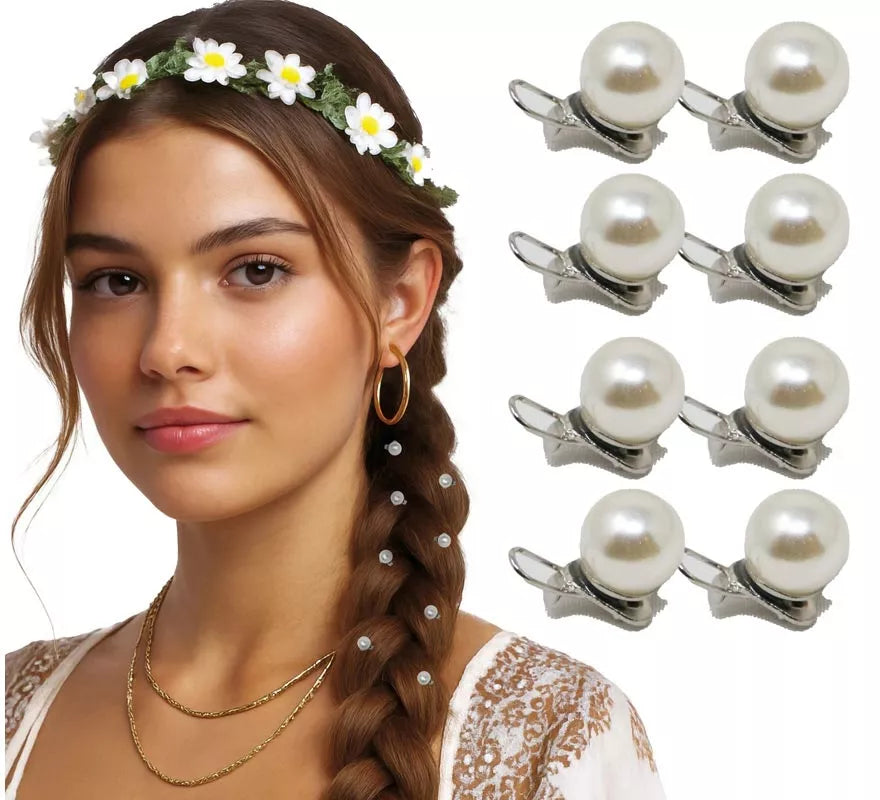 Translation missing: fr.Pack de 8 perlas con pinza para cabello