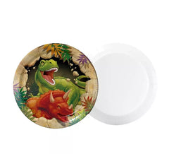 Pack de 8 assiettes dinosaures de 17,5 cm