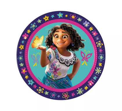 Pack de 8 Platos de Encanto Disney de Cartón de 23 cm