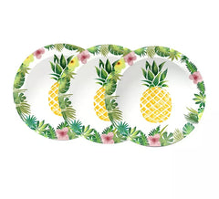 Pack de 8 assiettes Hawaï de 23 cm