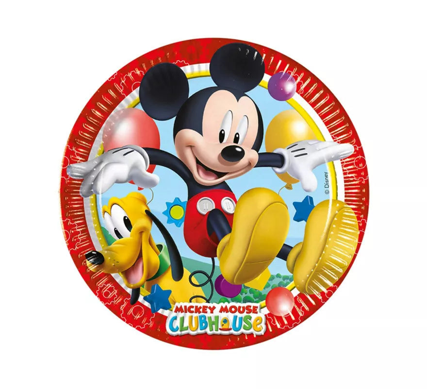 Translation missing: fr.Pack de 8 Platos de Mickey Mouse de Cartón de 23 cm