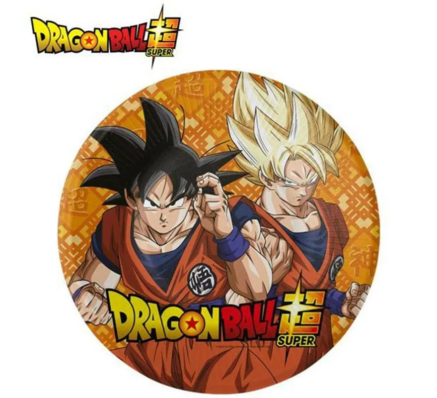 Translation missing: fr.Pack de 8 Platos de papel de Dragon Ball de 18 cm