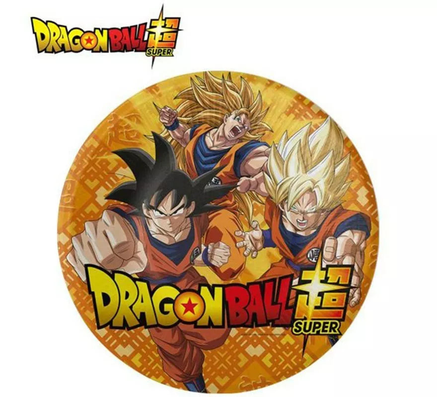 Translation missing: fr.Pack de 8 Platos de papel de Dragon Ball de 23 cm