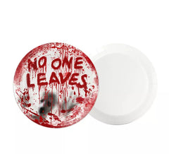 Pack de 8 Assiettes Sanglantes de 17,5 cm