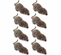 Lot de 8 souris grises de 5 cm