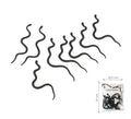 Pack de 8 Serpientes negras delgadas