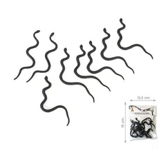 Pack de 8 Serpents Fins Noirs