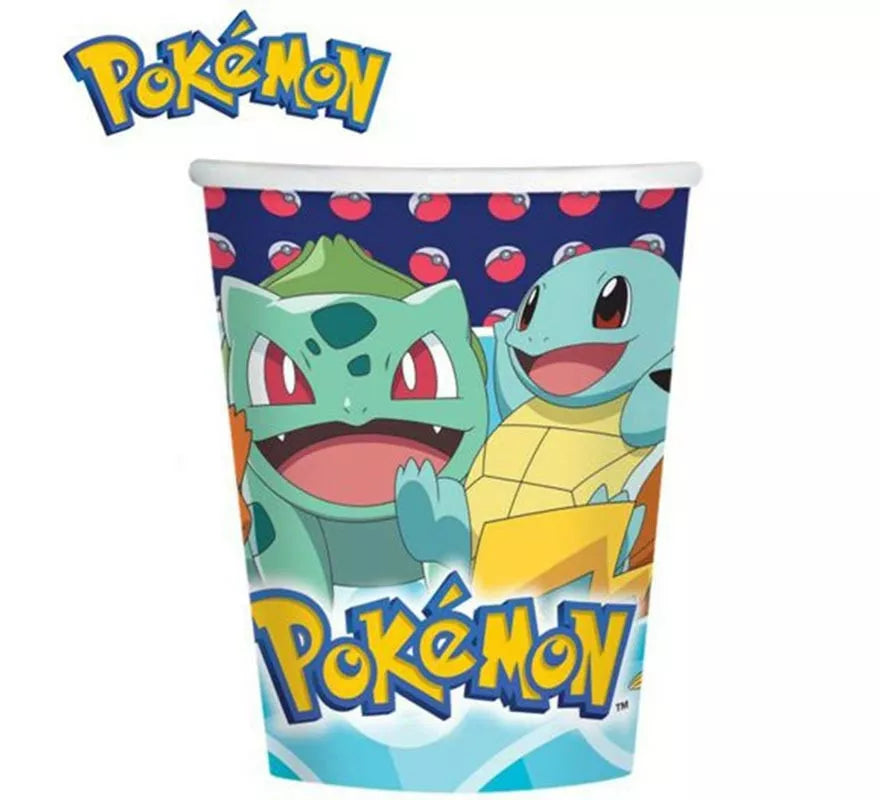 Translation missing: fr.Pack de 8 Vasos de papel de Pokémon de 250 ml
