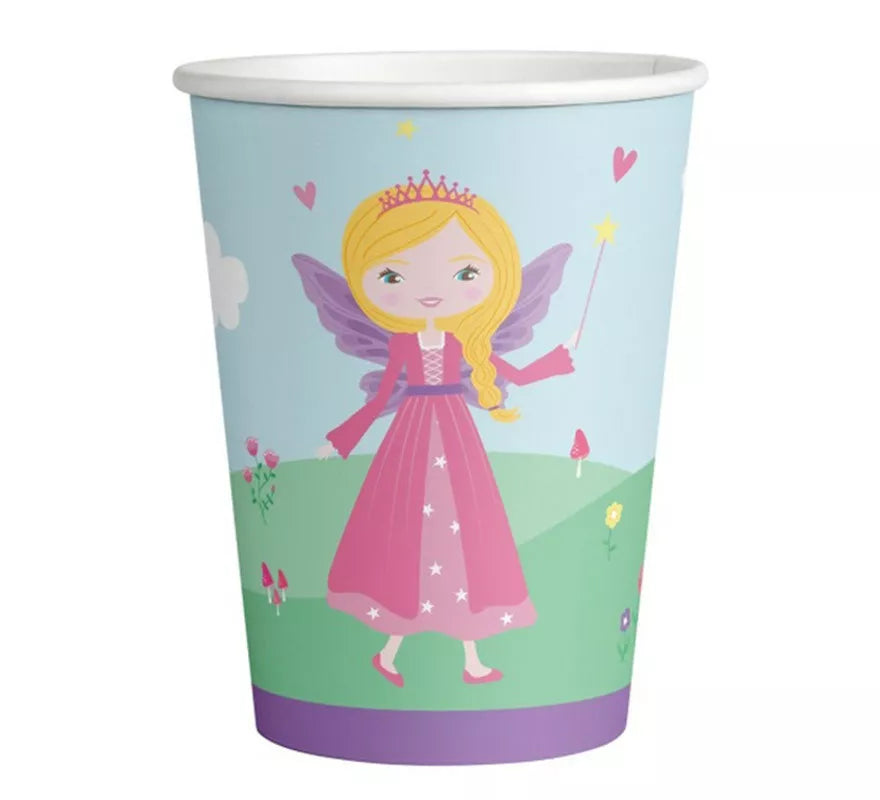 Translation missing: fr.Pack de 8 Vasos de Princesa Medieval de Cartón de 250 ml