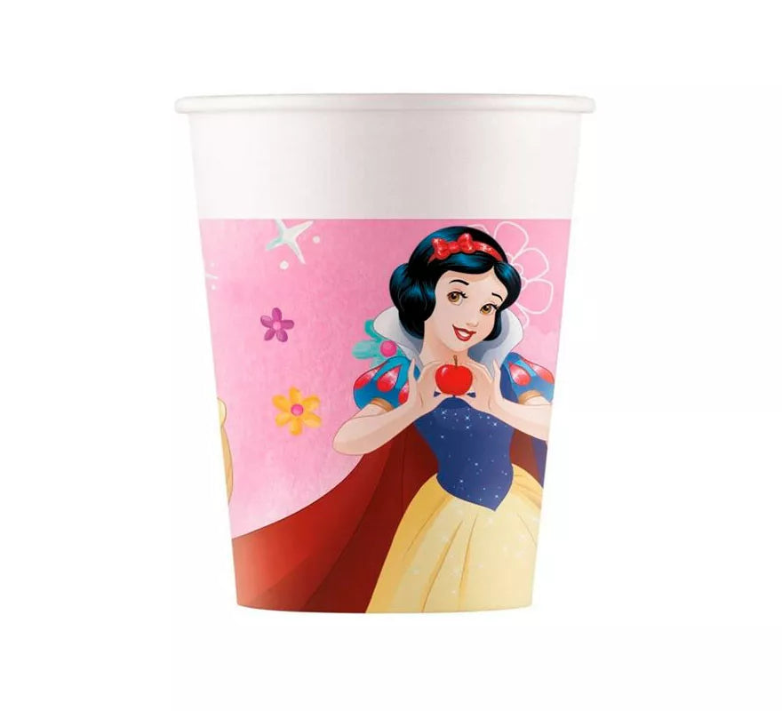 Translation missing: fr.Pack de 8 Vasos de Princesas Disney de Cartón de 200 ml