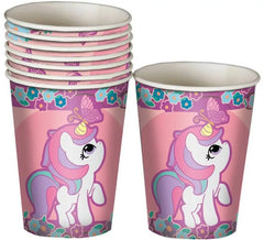 Lot de 8 Verres Licorne 10 cm