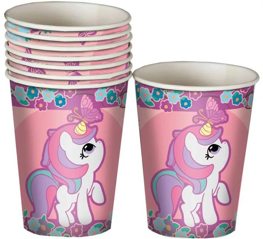 Translation missing: fr.Pack de 8 Vasos Unicornio 10 cm
