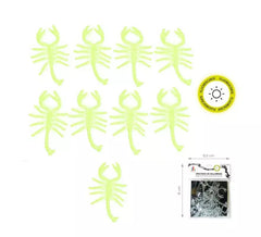 Pack de 9 scorpions fluorescents