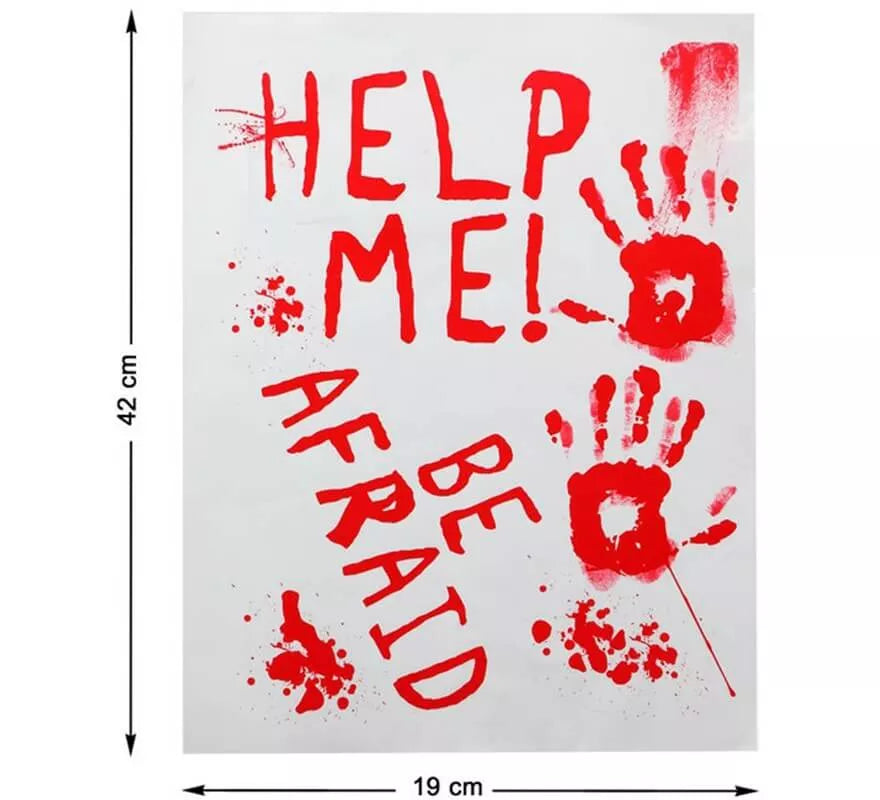 Translation missing: fr.Pack de Adhesivas con Sangre para Halloween 42x19 cm