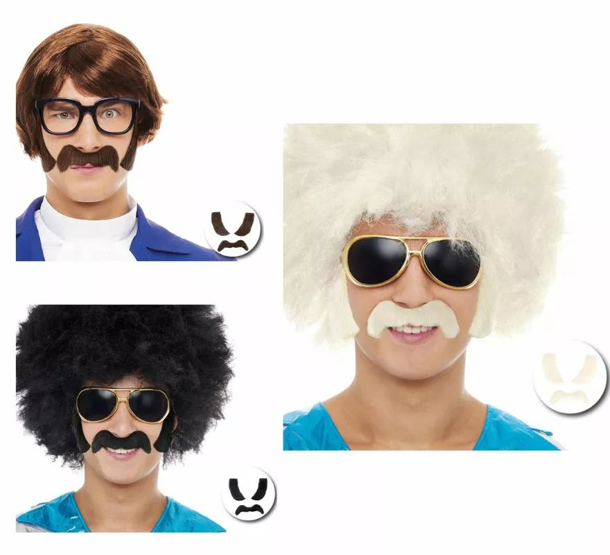 Translation missing: fr.Pack de Bigote con Patillas en varios colores