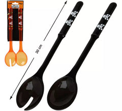 Pack de Cuillère et Fourchette 2 modèles variés 30 cm