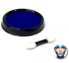 Pack maquillage à base d'eau bleu foncé avec pinceau