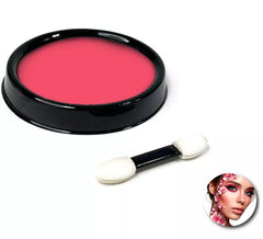 Pack maquillage à base d'eau fuchsia avec pinceau