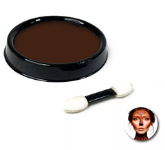 Pack de maquillage à l'eau brune avec pinceau