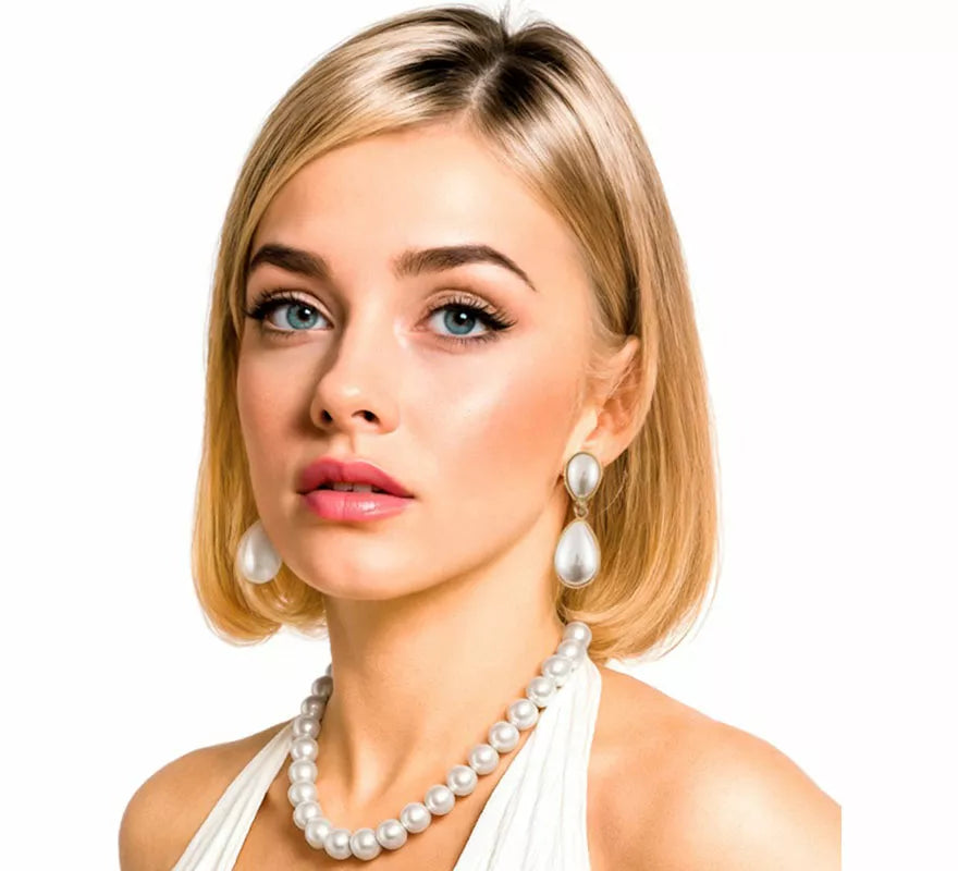 Translation missing: fr.Pack Pendientes y Collar de Perlas de Diva