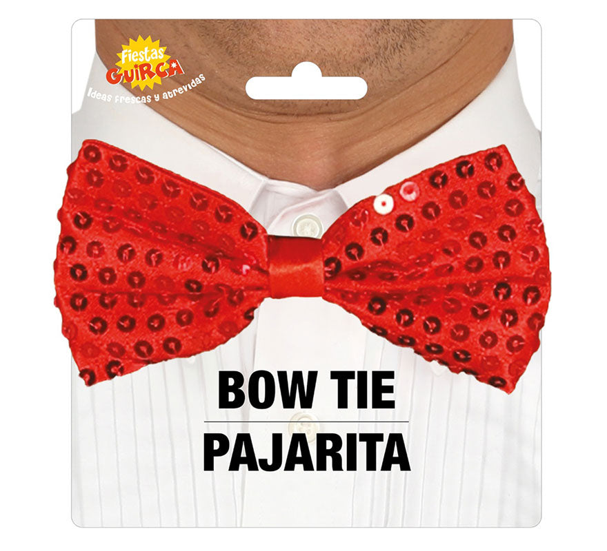 Translation missing: fr.Pajarita de Lentejuelas Roja de 12 cm
