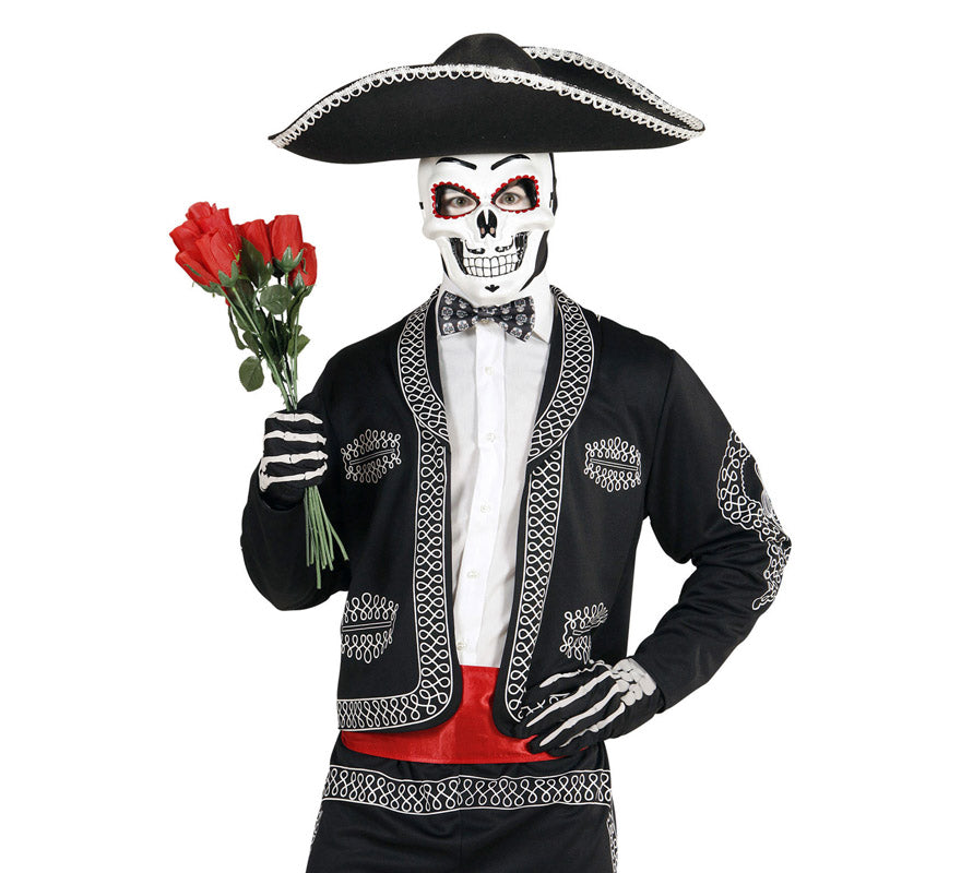 Translation missing: fr.Pajarita Día de Los Muertos Catrina Regulable en Raso