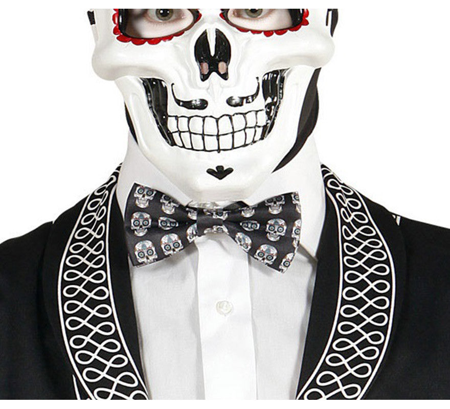 Translation missing: fr.Pajarita Día de Los Muertos Catrina Regulable en Raso