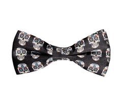 Noeud papillon réglable en satin Day of the Dead Catrina