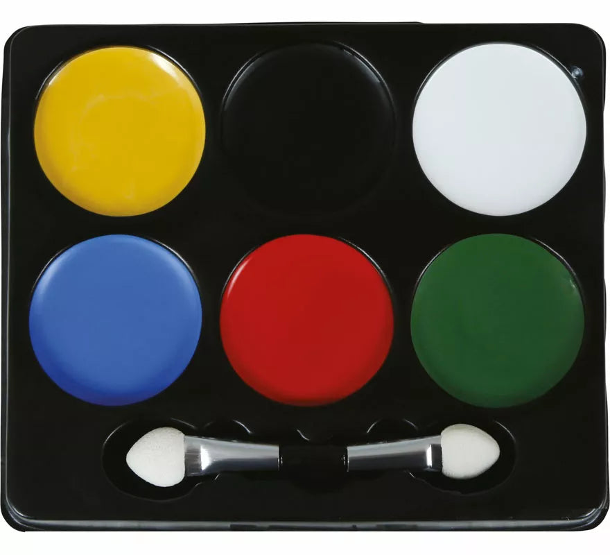 Translation missing: fr.Paleta de 6 Colores con brochas