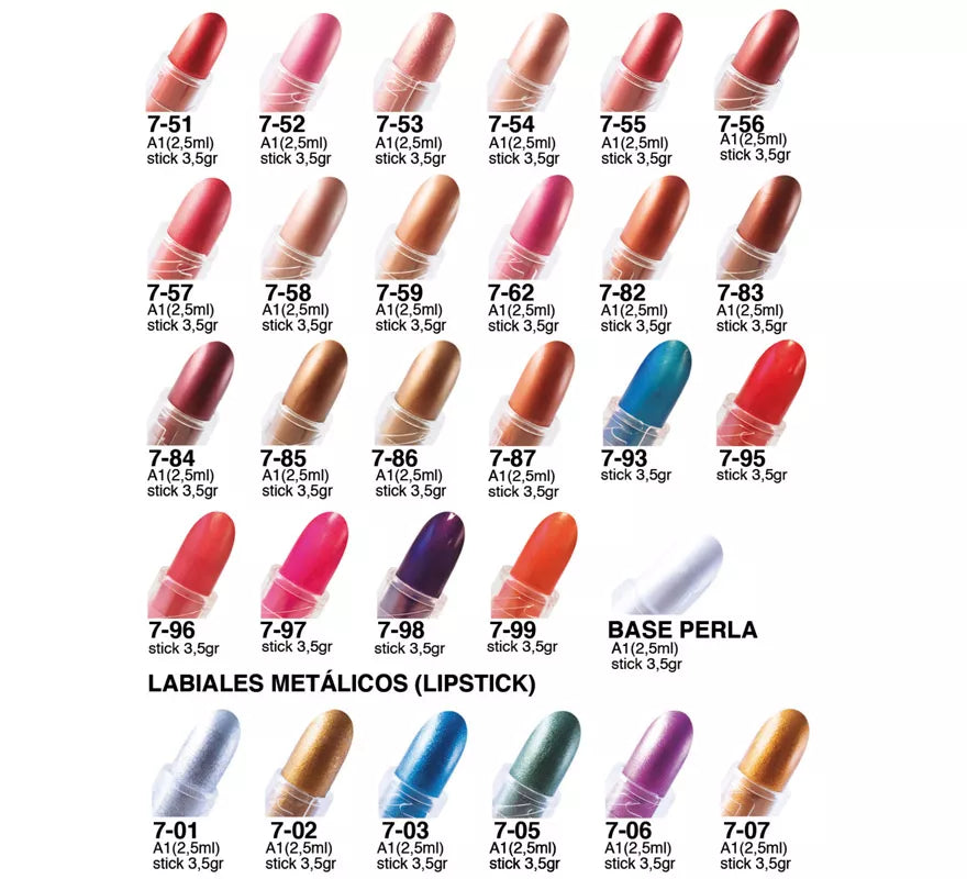 Translation missing: fr.Paleta Labiales 12 Colores Perlados Lp