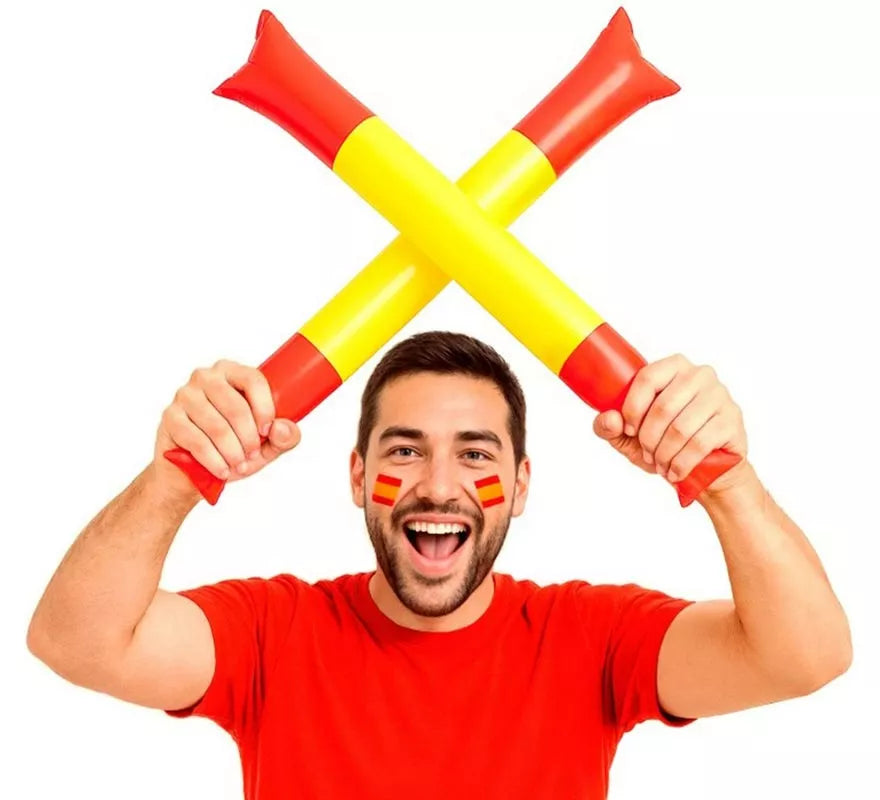 Translation missing: fr.Palos Aplaudidores Hinchable de Bandera de España