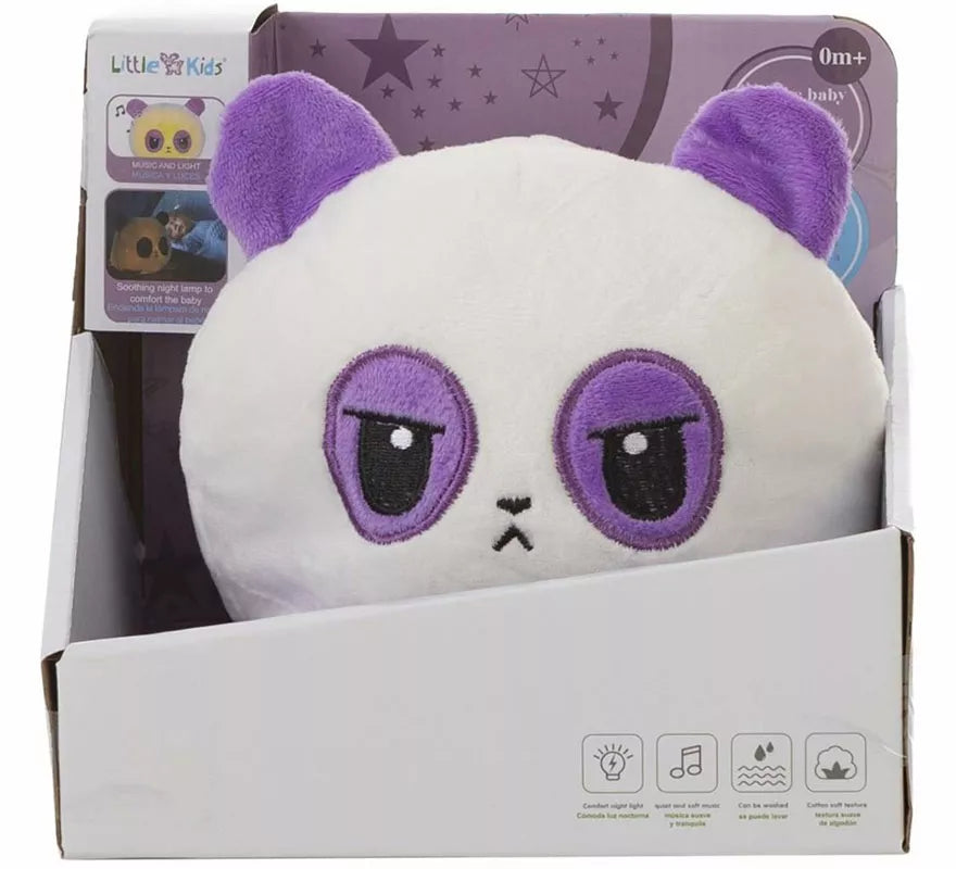 Panda de Peluche Relajante con Luz y Sonido de 24 cm