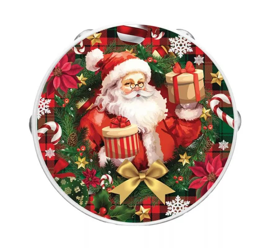 Translation missing: fr.Pandereta de Papá Noel de pvc de 13 cm