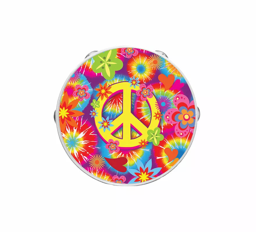 Translation missing: fr.Pandereta Hippie multicolor de 17 cm