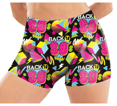 Retour à Shorts stretch années 80 pour femme