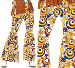 Pantalon à pois pour femme des années 70
