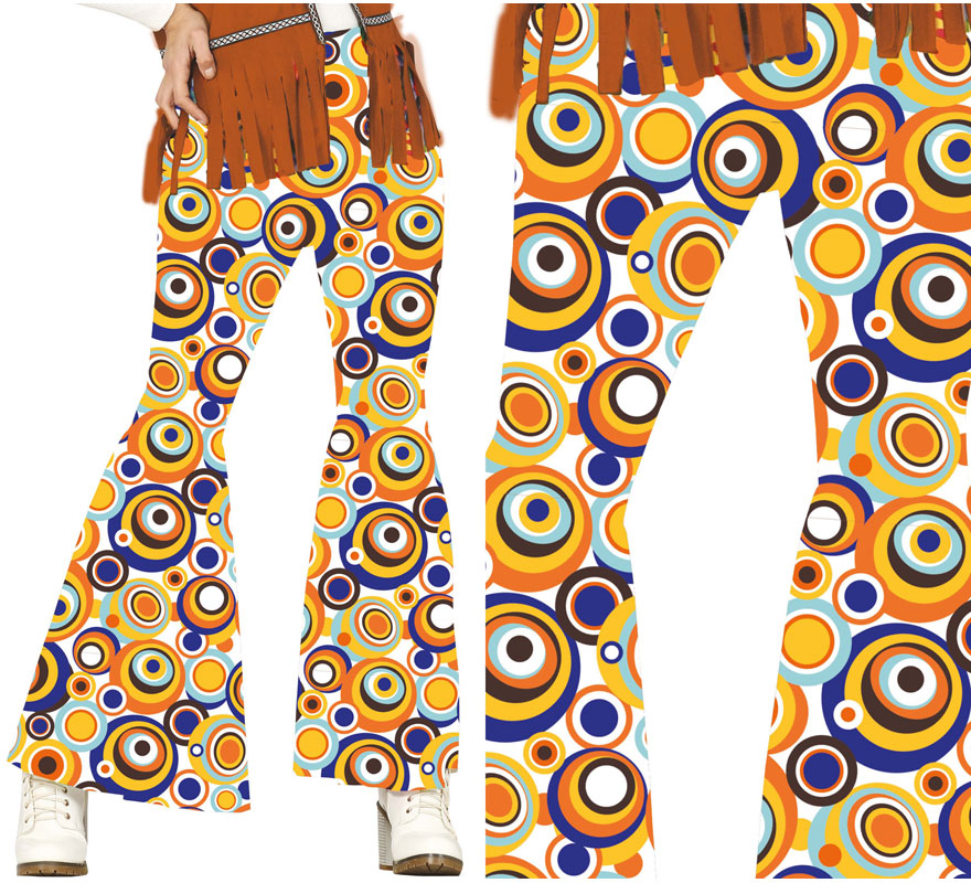 Translation missing: fr.Pantalón de los años 70 Lunares para mujer