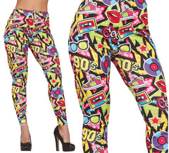 Pantalon imprimé années 90 pour femme
